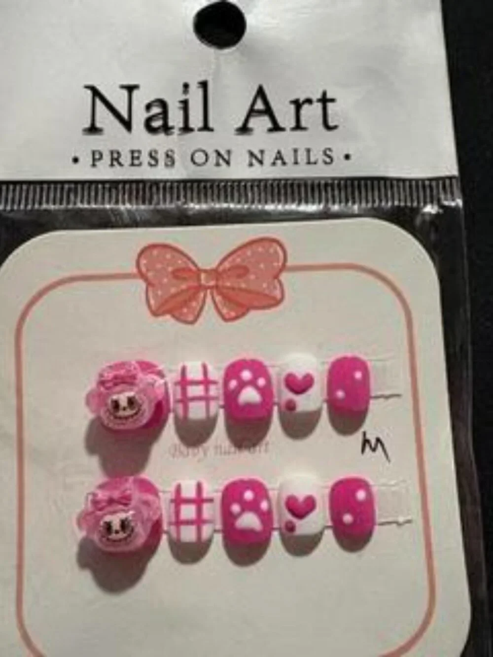Lot of 16 Kids Size Press On Nails